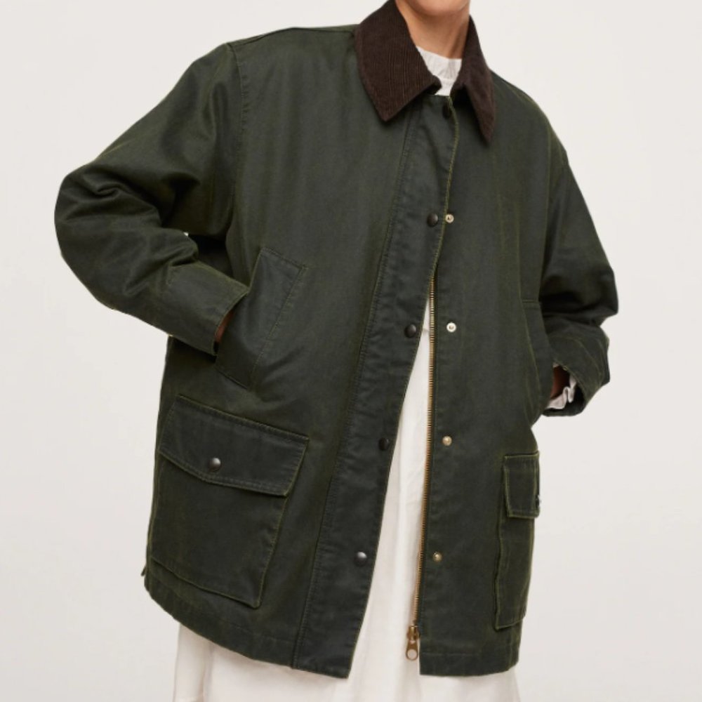 Mango Waxed Finish Chore Coat